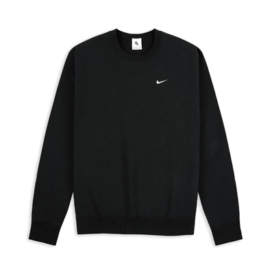 Nike Lab Swoosh Crewneck 大學T 黑色 上衣 刷毛上衣 長袖 DX1362-010