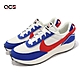 Nike 休閒鞋 Waffle Debut Swoosh 白 藍 紅 復古 男鞋 復古 異材質 DV0527-001 product thumbnail 1