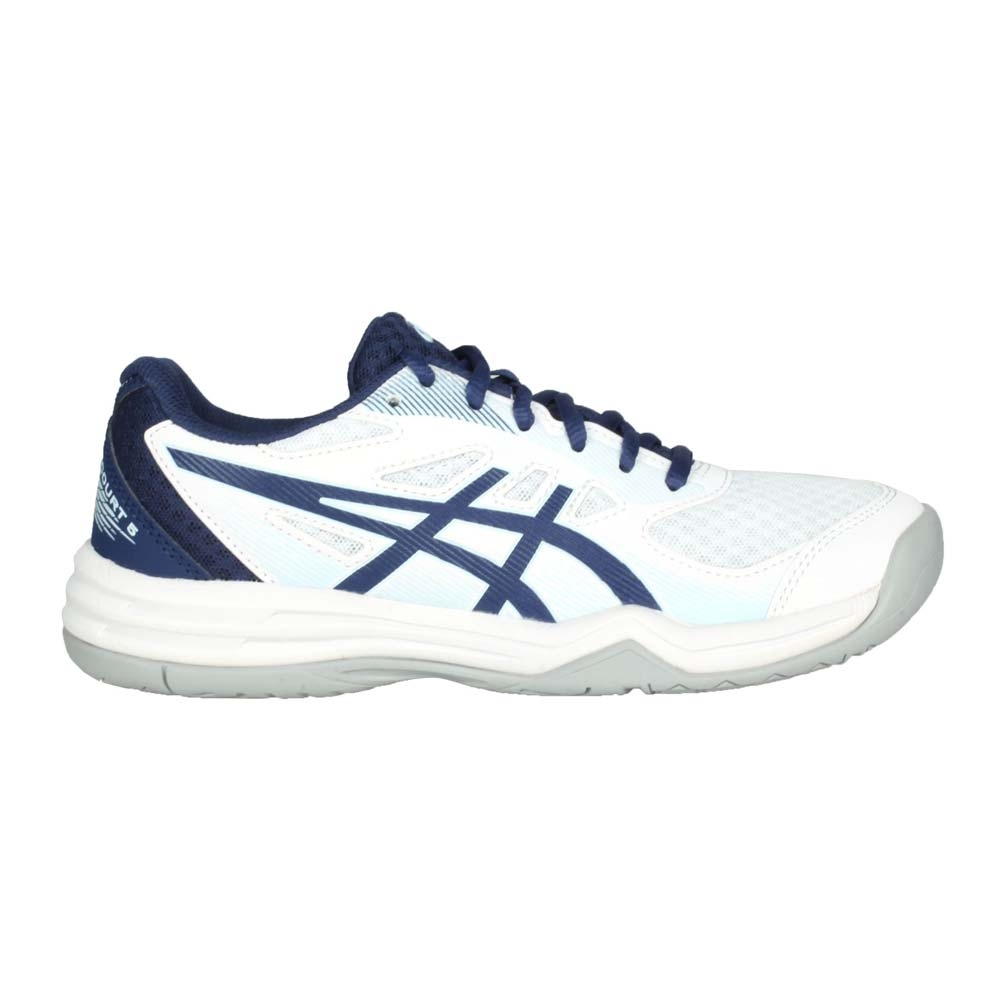 ASICS UPCOURT 5 女排羽球鞋-排球 羽球 羽毛球 亞瑟士 1072A088-100 白丈青藍