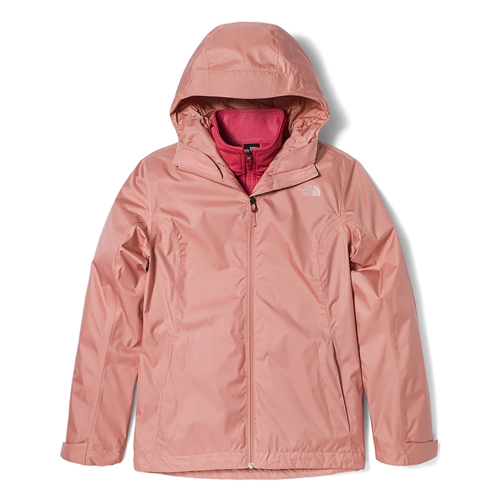 The North Face W ARROWOOD FLEECE TRI JKT - AP 女 防水連帽外套-粉-NF0A7WAI5G2