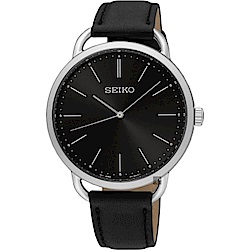 SEIKO 紳士情人皮革時尚腕錶/38mm/6N01-00A0D/SUR233P1