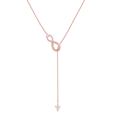 SWAROVSKI施華洛世奇 INFINITY Y形水晶項鍊