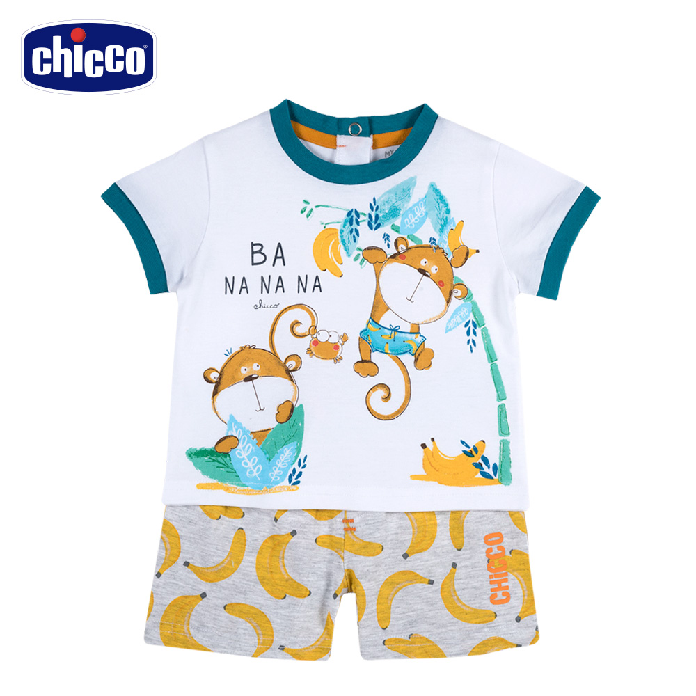chicco-海洋度假--男童香蕉猴短袖套裝