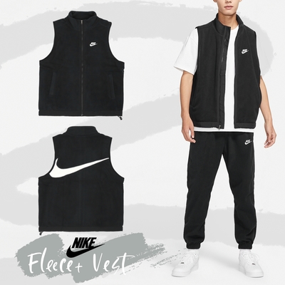 Nike 背心 Club Fleece Vest 男款 黑 無袖外套 舒適 保暖 防撕裂 上衣 大勾 DQ4899-010