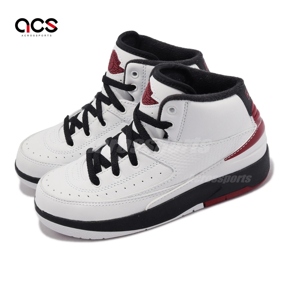 Nike 童鞋Jordan 2 Retro PS 中童鞋Chicago 白紅小朋友親子鞋DQ8564 