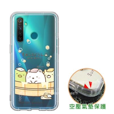 SAN-X授權正版 角落小夥伴 realme 5 Pro 空壓保護手機殼(溫泉)