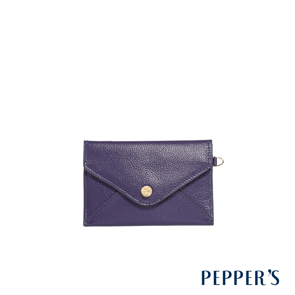 PEPPER'S  Doris 牛皮信封卡片包 - 葡萄紫