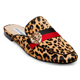 STEVE MADDEN-KARISMA 獅子飾扣真皮低跟穆勒鞋-豹紋 product thumbnail 1