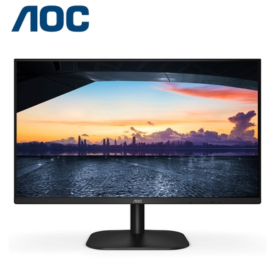 aoc 24型 24b2h2(黑) 液晶顯示器