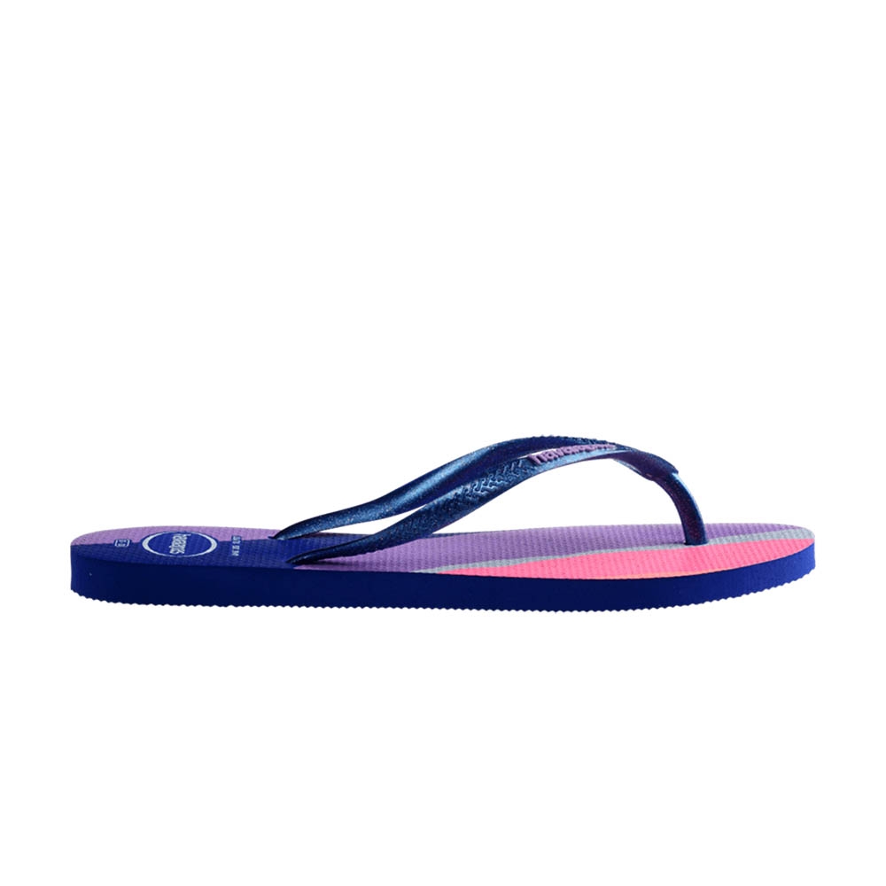 Havaianas Slim Palette Glow 女鞋 寧靜藍色 炫亮 夾腳拖 拖鞋 4145766-2711W