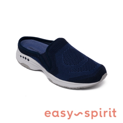 Easy Spirit-seTAKEKNIT2 輕量彈性織布懶人休閒拖鞋-深藍色