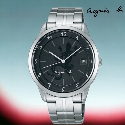 agnes b. 法國時尚 簡約 腕錶 手錶 男錶 VJ52-00A0D.BP9001J1