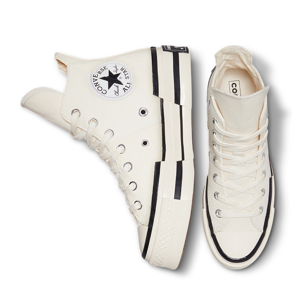 CONVERSE CHUCK 70 PLUS HI EGRET/BLACK/EGRET 高筒解構男女休閒鞋