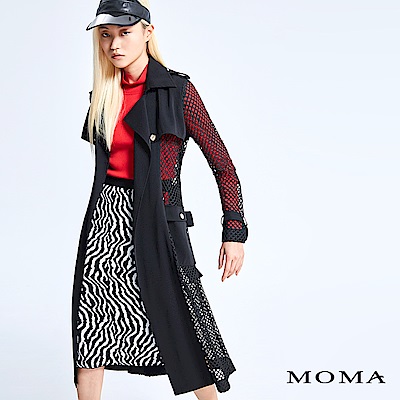 MOMA 個性網布長版外套