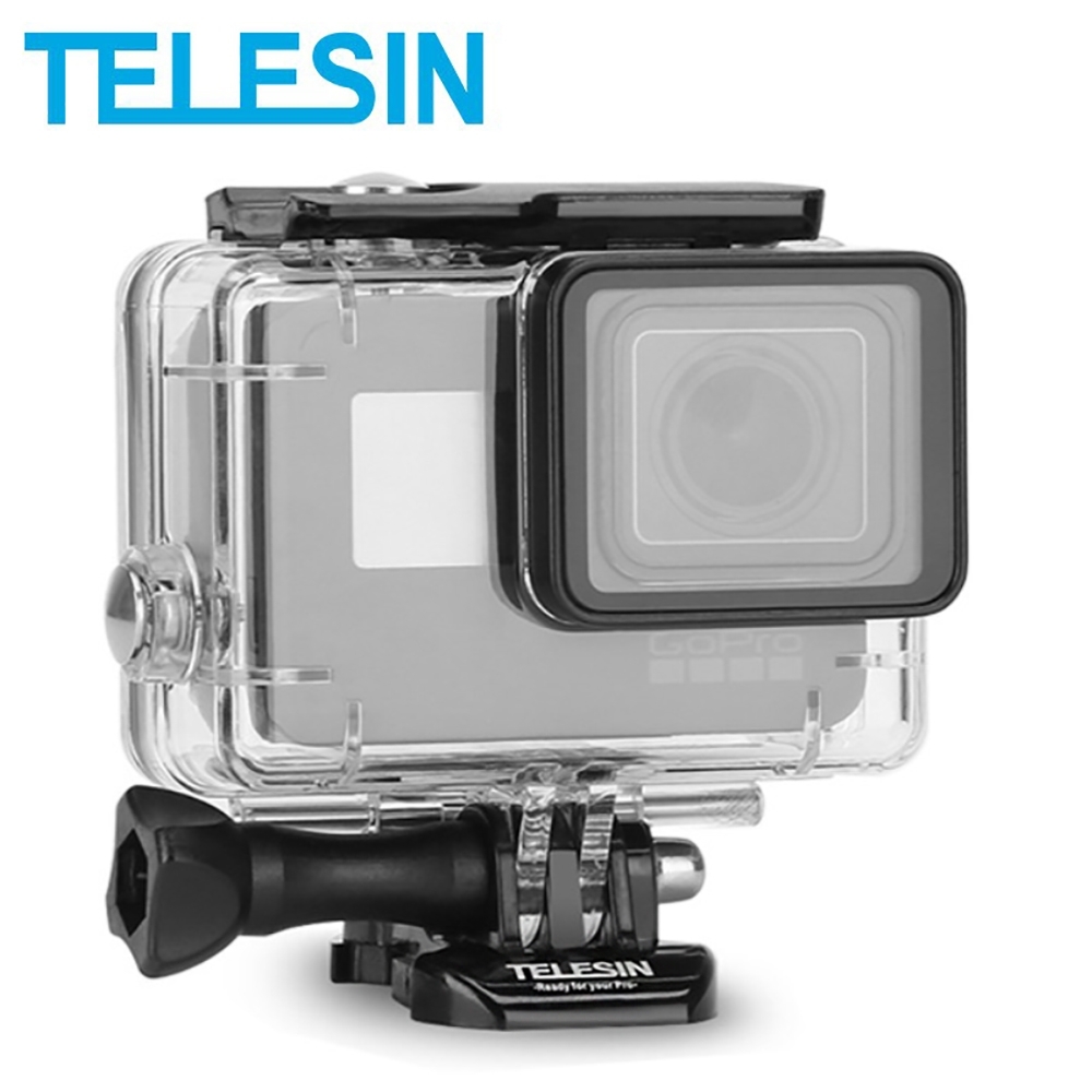 Telesin 40米防水殼 免拆鏡頭 適用gopro Hero Black 7 6 5 Go Pro副廠配件 Yahoo奇摩購物中心