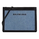 BALENCIAGA NAVY Pochette單寧斜背小方包(藍) product thumbnail 1