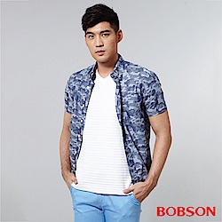 BOBSON 男款迷彩布襯衫