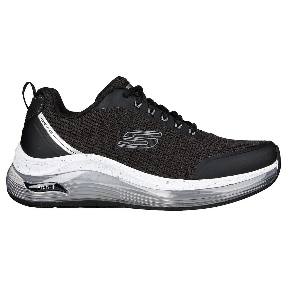 Skechers Arch Fit Element Air [232540BKW] 男 健走鞋 運動 健走 氣墊 黑白