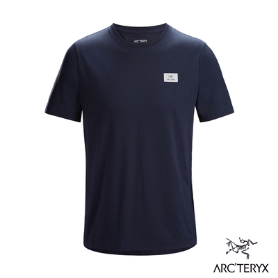 Arcteryx 始祖鳥 男 24系列 Emblem Patch 100%有機棉 短袖休閒Tee 翠鳥藍