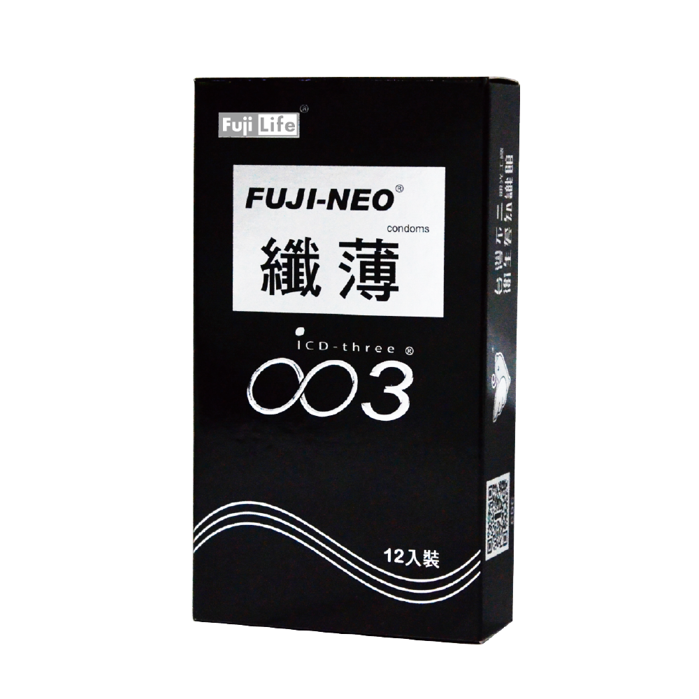 FUJI-NEO 不二新創 纖薄003 衛生套 保險套 12入