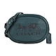 COACH CAMERA大馬壓印皮革圓弧斜背包(小/森林綠) product thumbnail 1