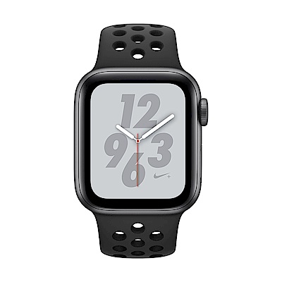 [無卡分期-12期] Apple Watch Nike+ S4 40mm灰鋁錶殼搭黑色錶帶