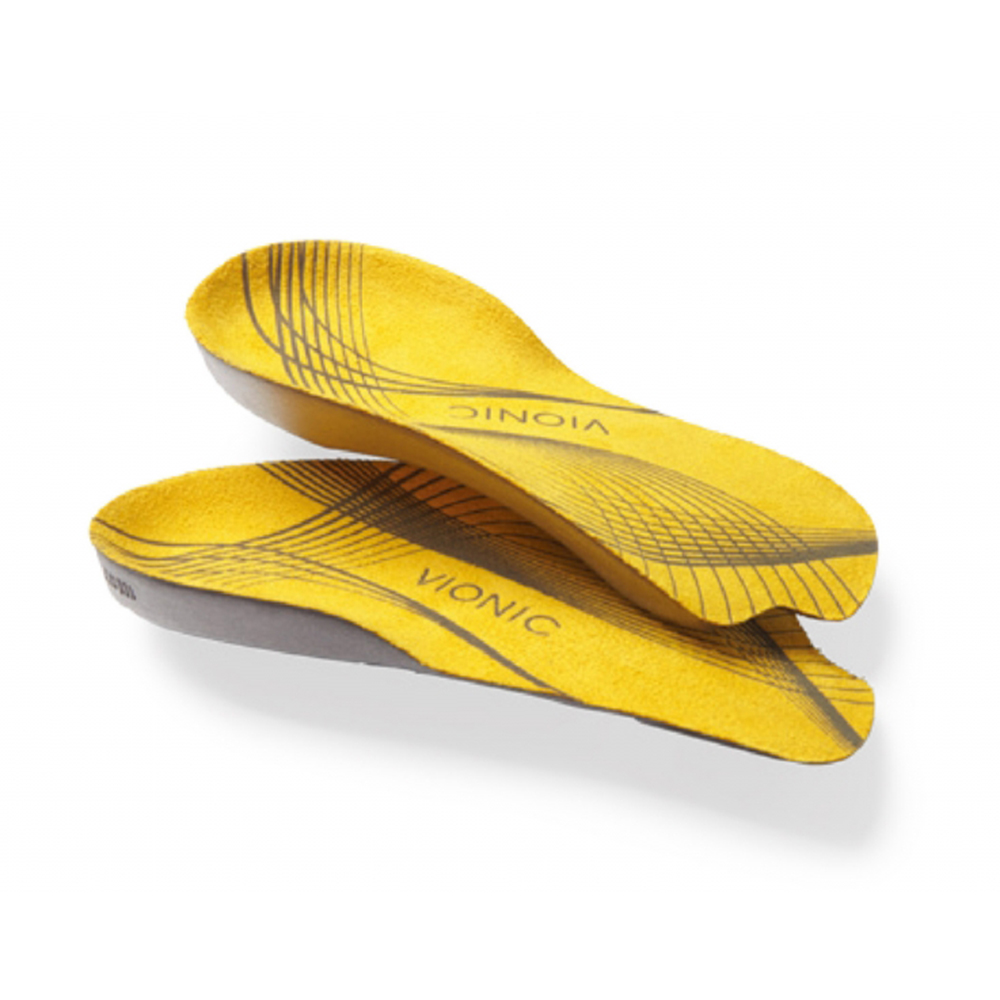 VIONIC 法歐尼 3/4彈力吸震通用型黃色矯正鞋墊(男女通用)