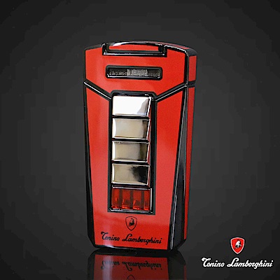 藍寶堅尼Tonino Lamborghini AERO LIGHTER 打火機(紅底黑線)