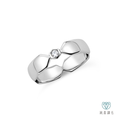 純真鑽石 男戒 婚戒 求婚戒-Honey IV