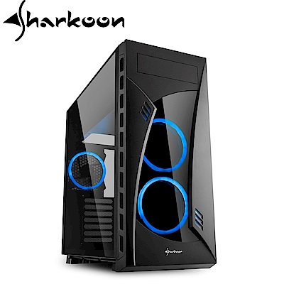 Sharkoon 旋剛 NIGHT SHARK bl 夜鯊 (藍) 電腦機殼