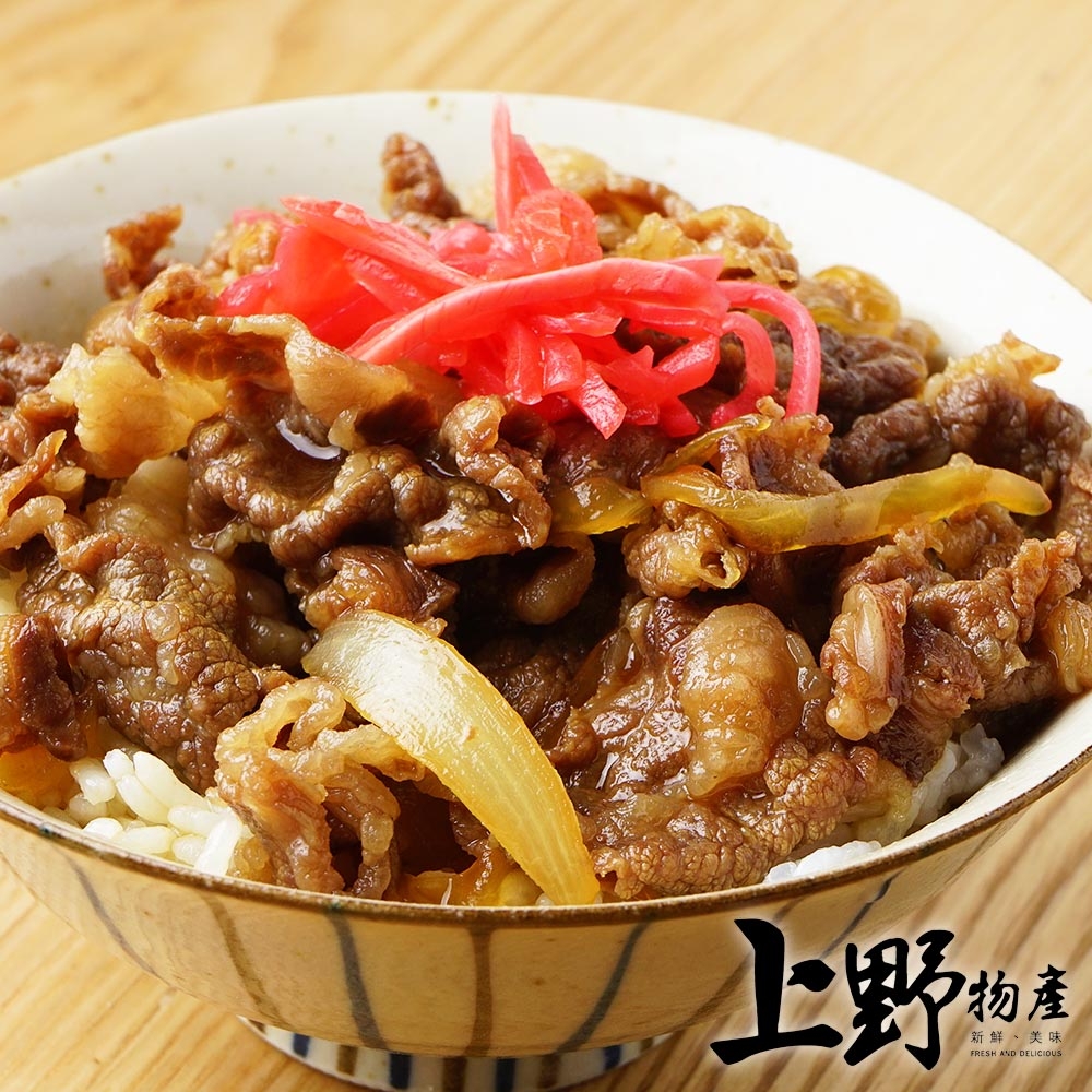 【上野物產】日式五花牛肉丼飯燴飯炒麵醬包x30包(230g±10%/包)