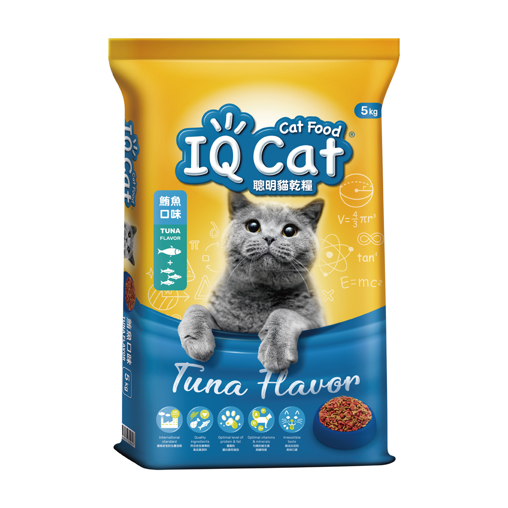 IQ Cat 聰明乾貓糧 - 鮪魚口味成貓配方 5kg