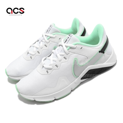 Nike 訓練鞋 Wmns Legend Essential 2 女鞋 白 銀 薄荷綠 穩定 支撐 重訓 健身 CQ9545-102