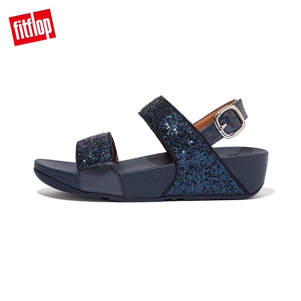 FitFlop】LULU GLITTER BACK-STRAP SANDALS經典亮片後帶涼鞋-女(午夜藍