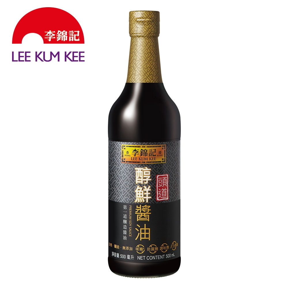 (任選)李錦記 頭道醇鮮醬油 500ml