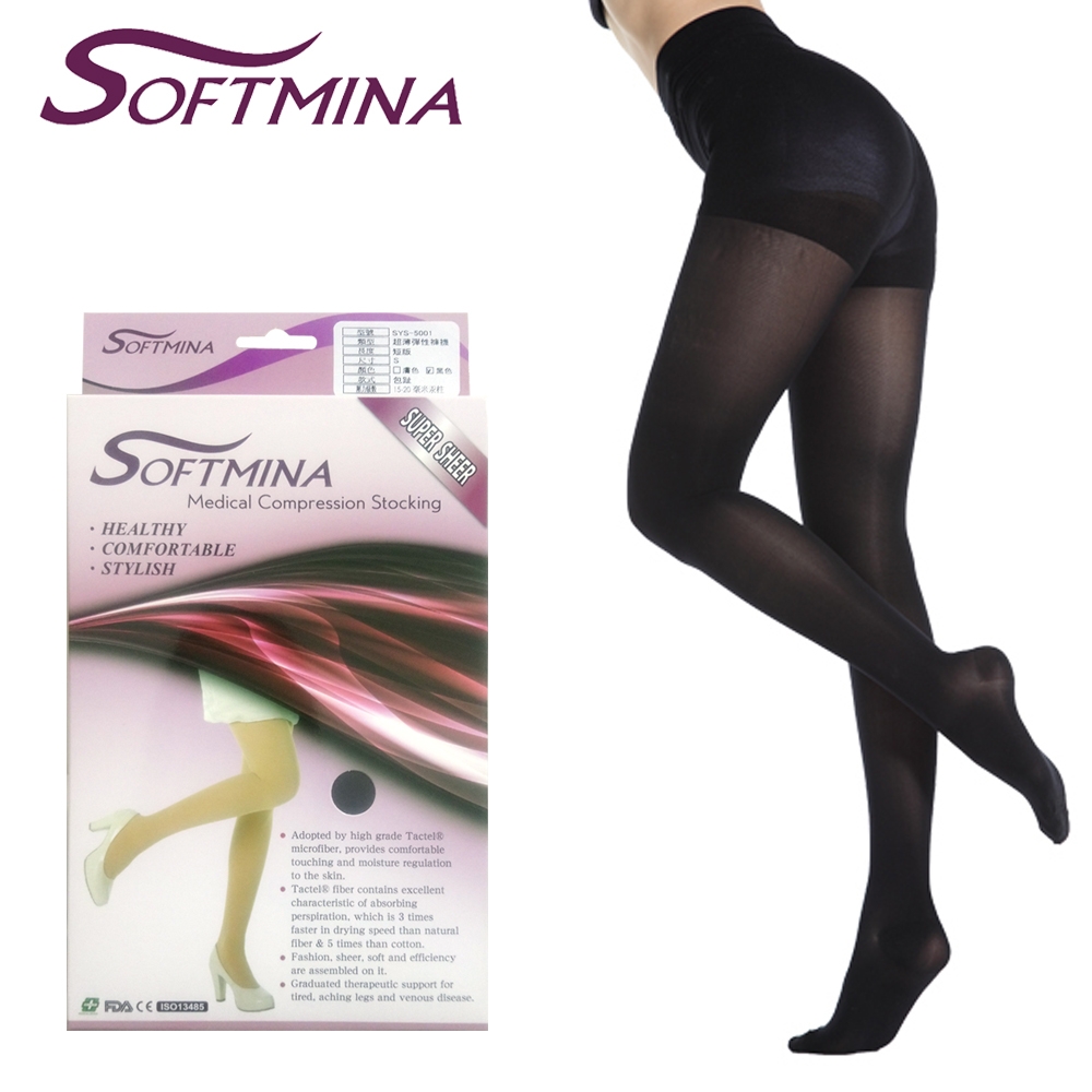 【Softmina】超薄褲襪(包趾) 靜脈曲張襪/壓力襪