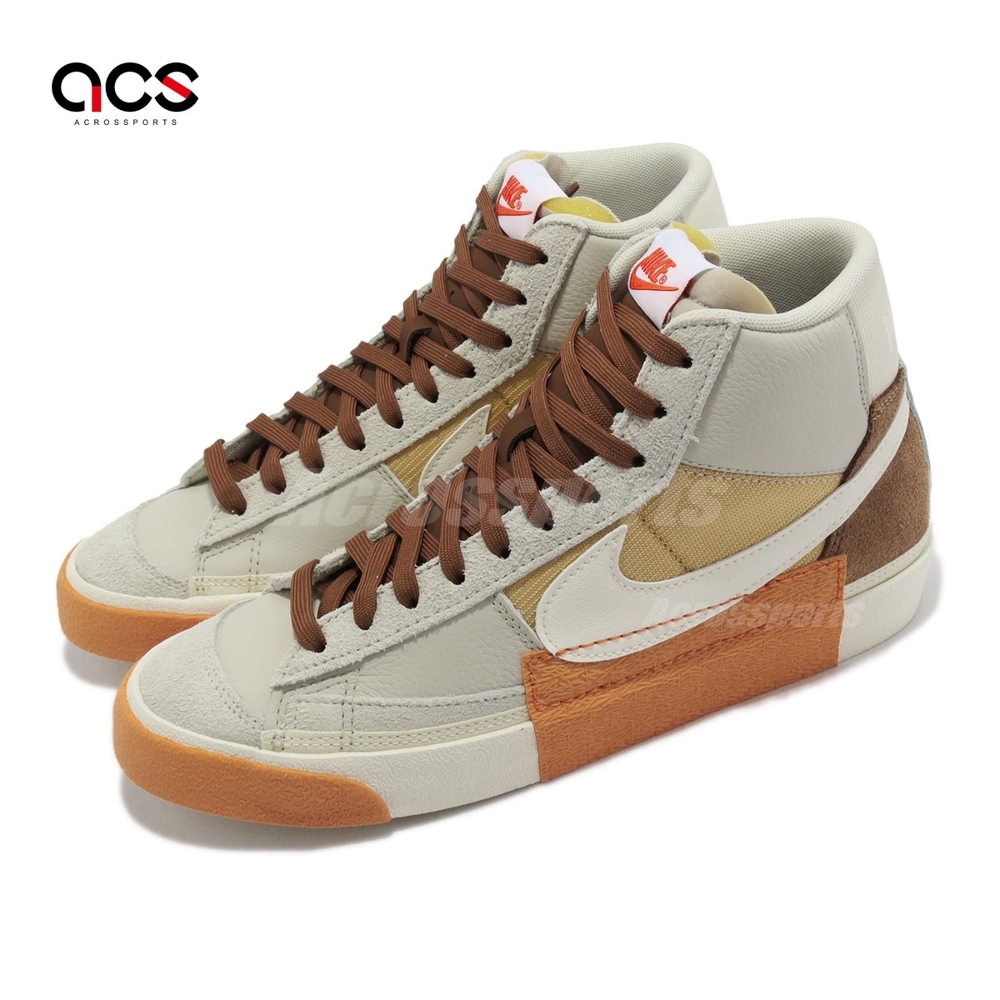 Nike 休閒鞋 Blazer Mid 77 Pro Club 男鞋 女鞋 灰 棕 麂皮 拼接 DQ7673-001