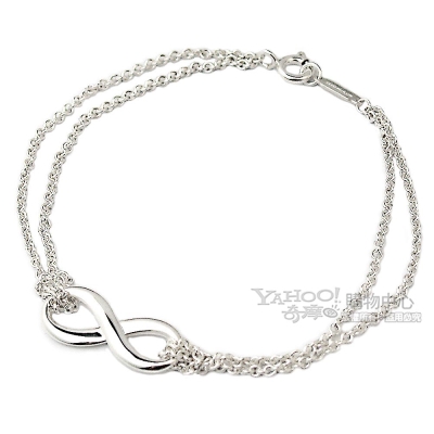 Tiffany&Co. 無限的愛 925純銀雙鍊手鍊