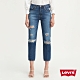 Levis 女款 Crop高腰合身直筒 排釦牛仔褲 大破壞 及踝款 product thumbnail 2