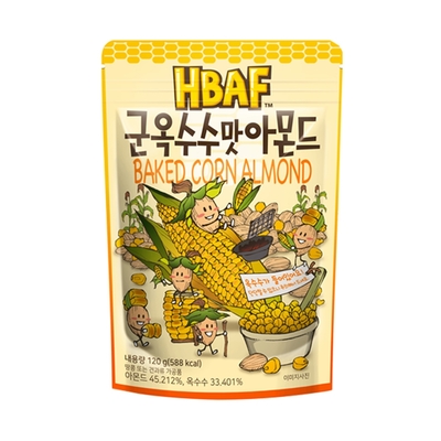 HBAF 杏仁果與烤玉米(120g)