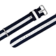 Watchband DW 各品牌通用 不鏽鋼扣頭 尼龍錶帶-藍x白 product thumbnail 1