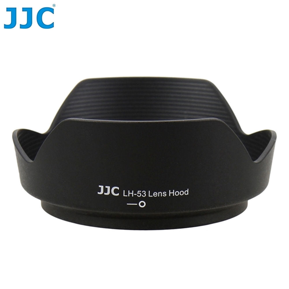 JJC尼康副廠Nikon遮光罩LH-53遮光罩(黑色;相容原廠HB-53遮光罩J)適AF-S DX 24-120mm F/4G Nikkor
