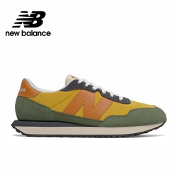 New Balance 中性復古運動鞋 黃綠橘