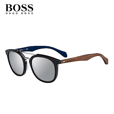 HUGO BOSS BOSS 1004/S-時尚拼接型男太陽眼鏡－水銀鏡片