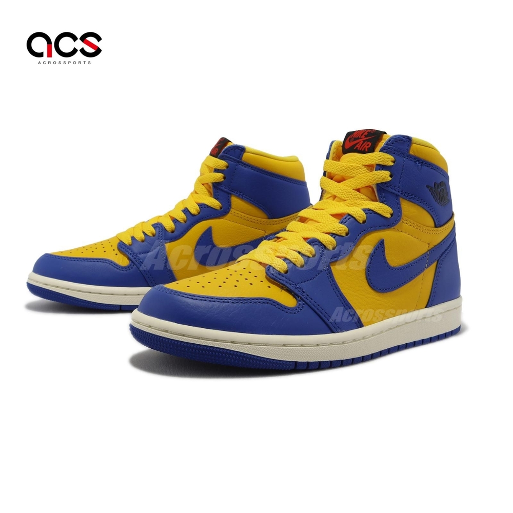 Nike Wmns Air Jordan 1 Retro HI OG 女鞋藍黃Reverse Laney FD2596