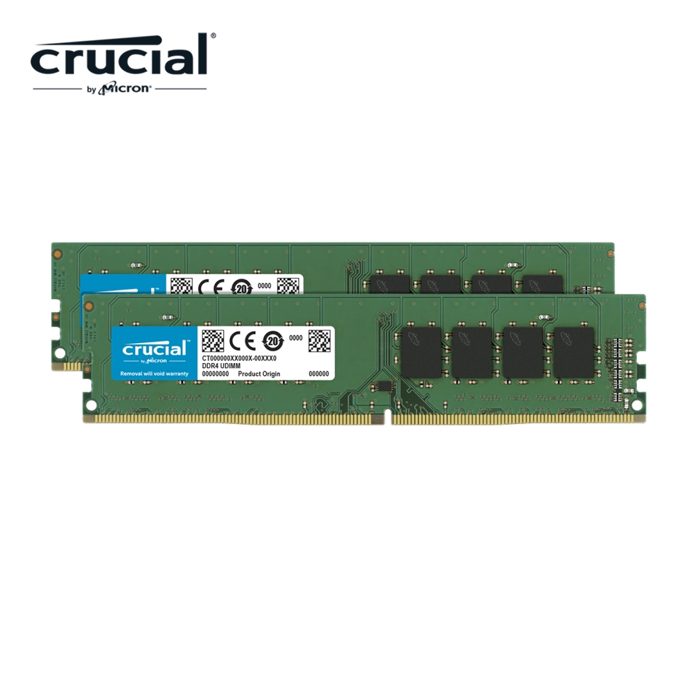 Micron Crucial DDR4 3200/32G (16G*2)雙通道RAM(原生3200)