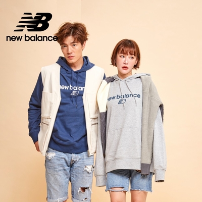 [New Balance]休閒簡約連帽T_男性_淺灰色_MT33526AG