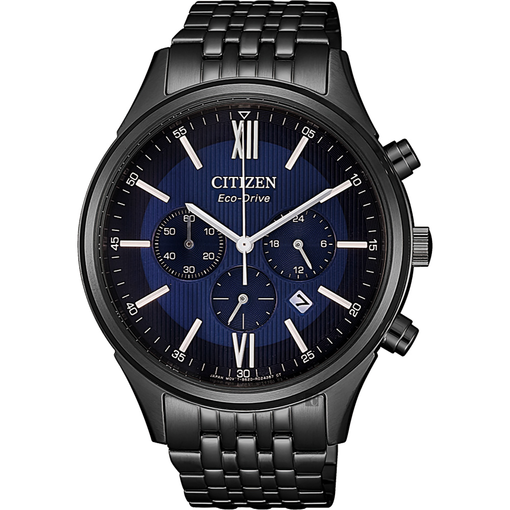 CITIZEN 星辰 亞洲限定光動能計時手錶-藍x黑/42mm(CA4415-81L)