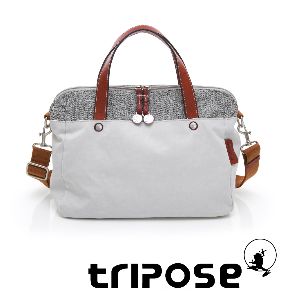 tripose 漫遊系列岩紋玩色兩用手提背包 貴族灰