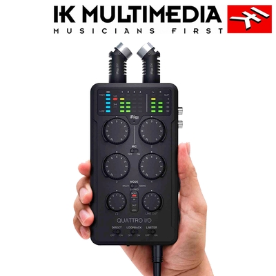 『IK Multimedia』iRig Pro Quattro I/O 行動錄音介面 / 公司貨保固